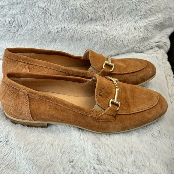 Nero Giardini suede bit flat loafers tan size 8 (38) - Picture 3 of 7